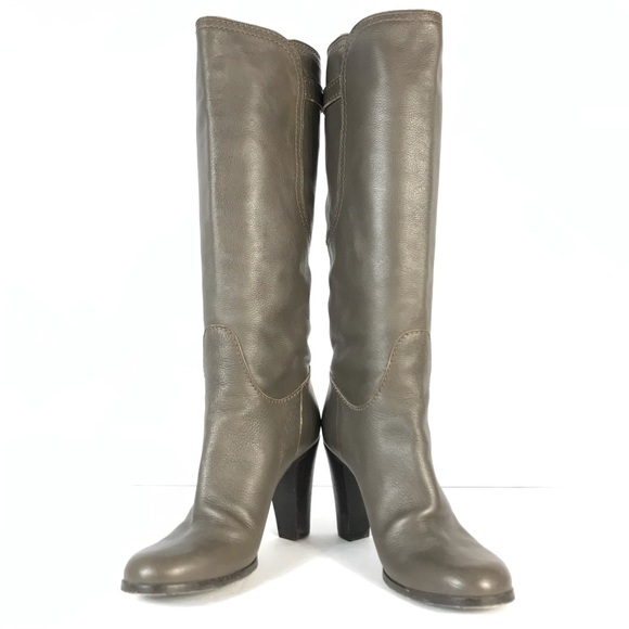 MaxMara Grey Leather Boots - Picture 3 of 7